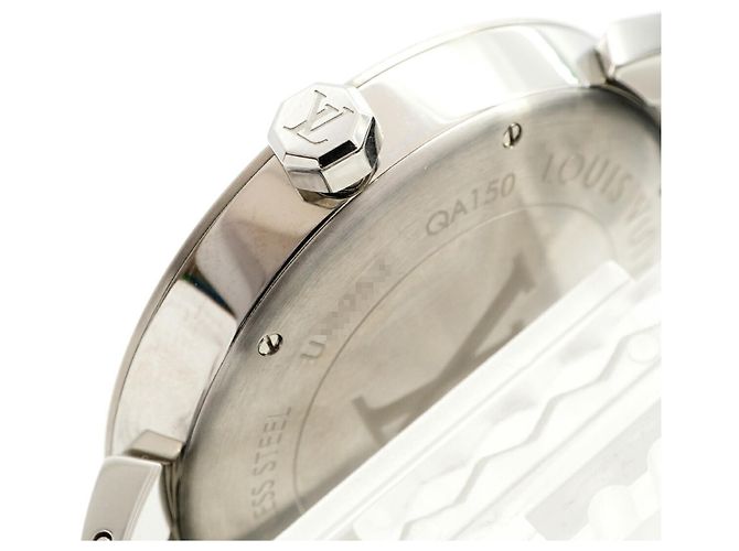 Orologio da uomo Louis Vuitton Tambour Monogram QA150Z quadrante blu - vista 6