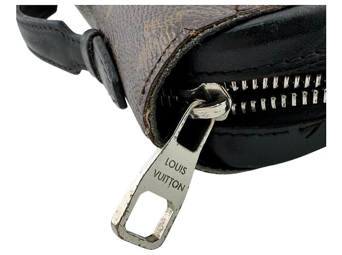 Zippy Clutch in pelle marrone Louis Vuitton - vista 10