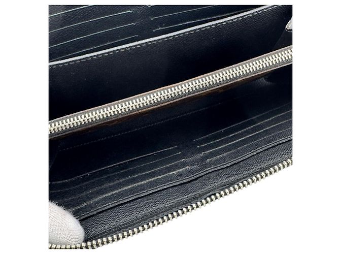 Zippy Clutch in pelle marrone Louis Vuitton - vista 13