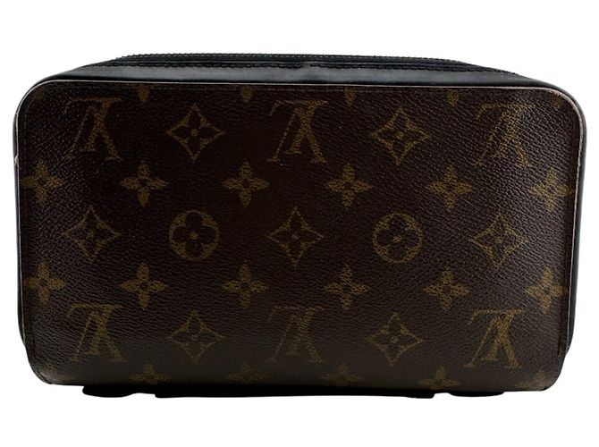 Zippy Clutch in pelle marrone Louis Vuitton - vista 2
