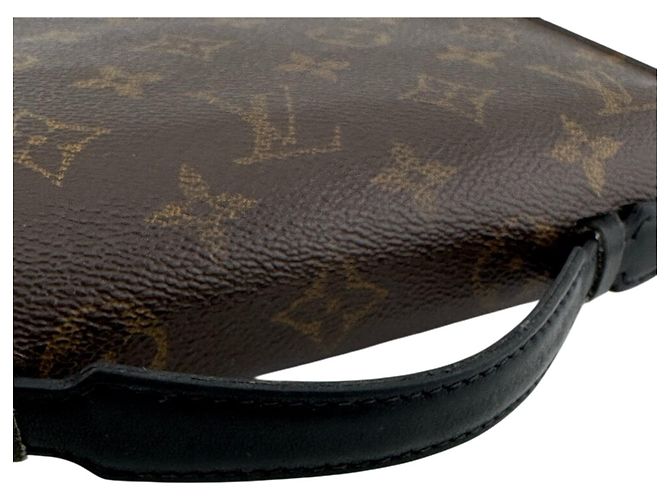 Zippy Clutch in pelle marrone Louis Vuitton - vista 7