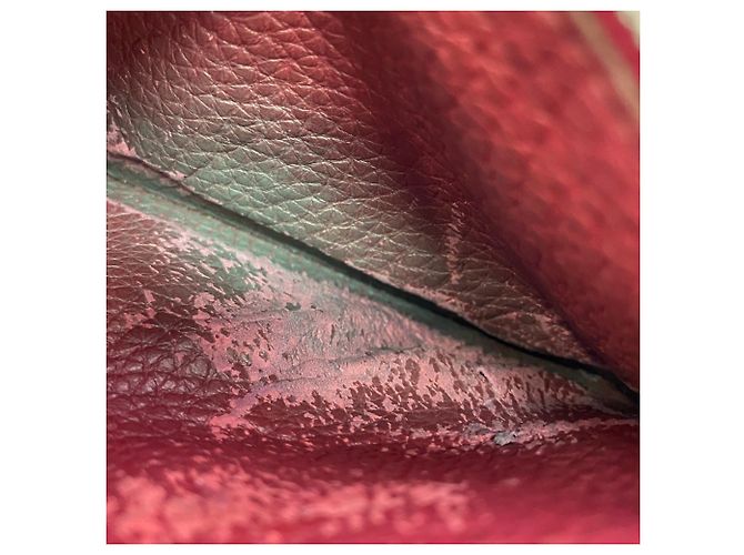 Hermès Dogon GM Bi-Fold Klapp-Wallet Rot - Ansicht 11
