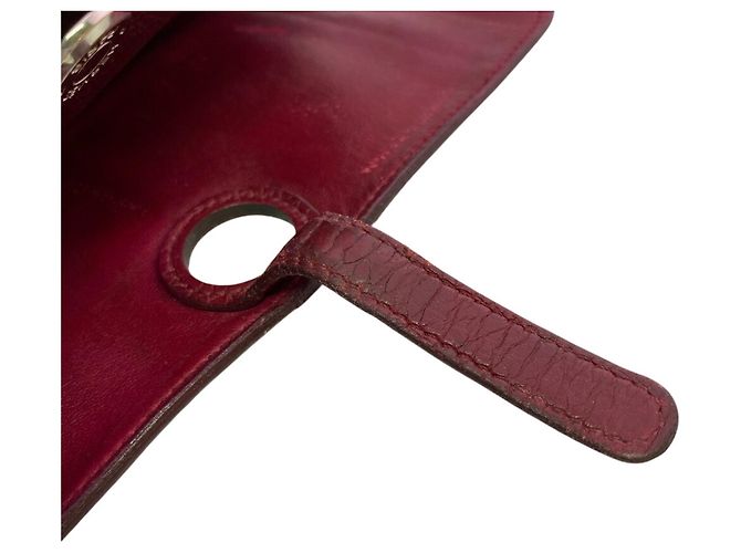 Hermès Dogon GM Bi-Fold Klapp-Wallet Rot - Ansicht 13
