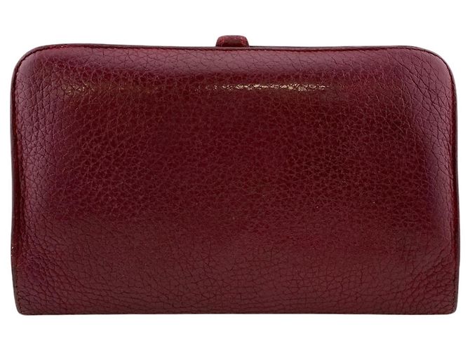 Hermès Dogon GM Bi-Fold Klapp-Wallet Rot - Ansicht 2