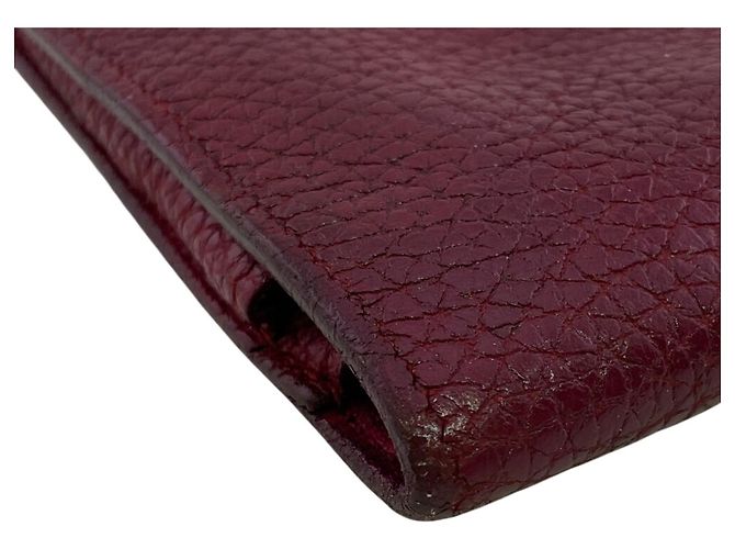 Hermès Dogon GM Bi-Fold Klapp-Wallet Rot - Ansicht 3