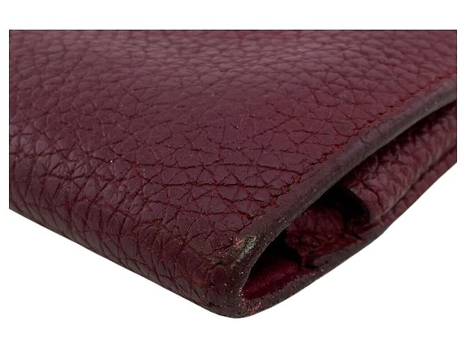 Hermès Dogon GM Bi-Fold Klapp-Wallet Rot - Ansicht 4