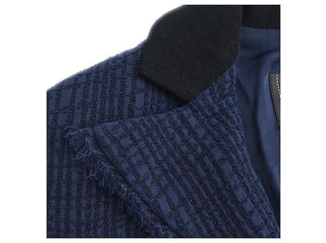 Unglaubliche Chanel Wolljacke von der Laufsteg Blau - Ansicht 4