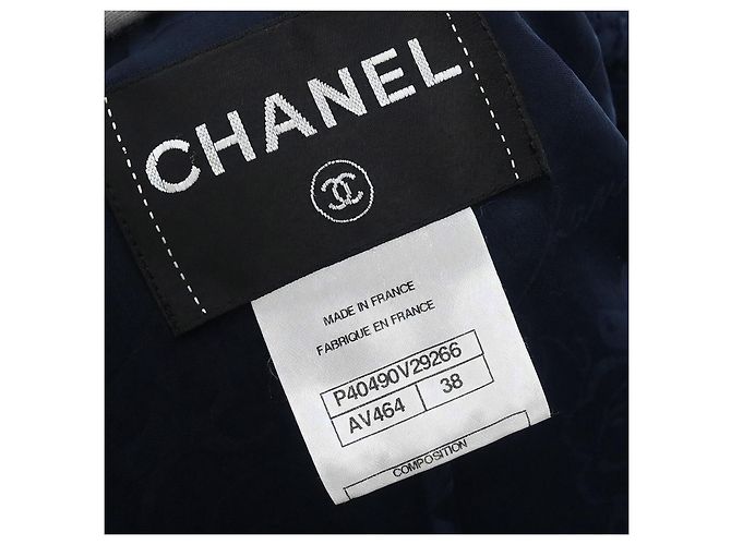 Unglaubliche Chanel Wolljacke von der Laufsteg Blau - Ansicht 5
