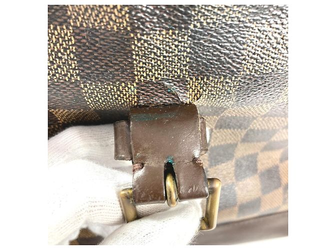 Zaino Damier Louis Vuitton Marrone Damier ebene - vista 13