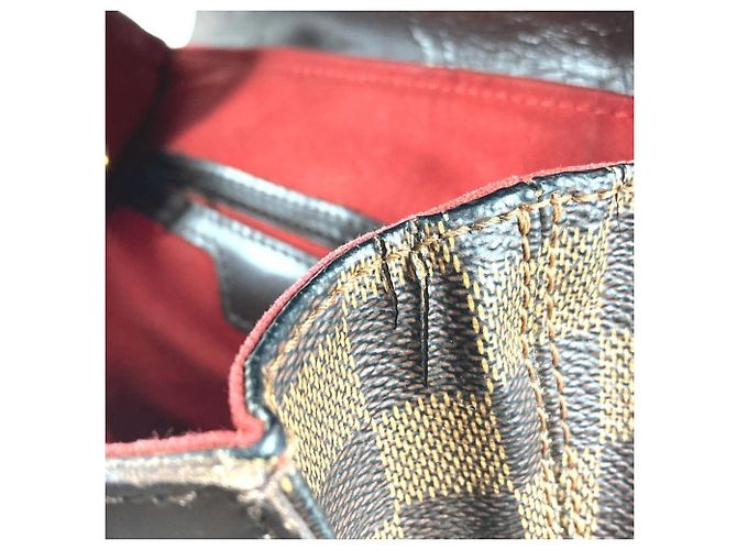 Zaino Damier Louis Vuitton Marrone Damier ebene - vista 15