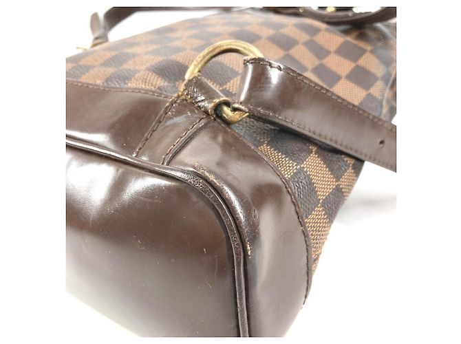 Zaino Damier Louis Vuitton Marrone Damier ebene - vista 7