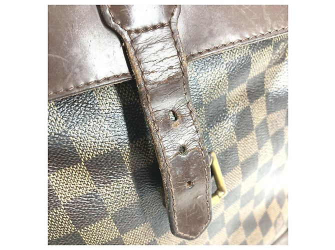 Zaino Damier Louis Vuitton Marrone Damier ebene - vista 9