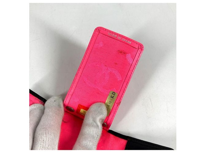 Chanel Cambon Line CC Coco Mark Leather Keycase Black - view 5