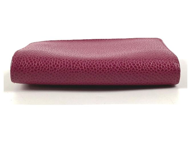 Estuche para tarjetas de visita de piel de ternera granulada morada Chanel Púrpura - vista 4