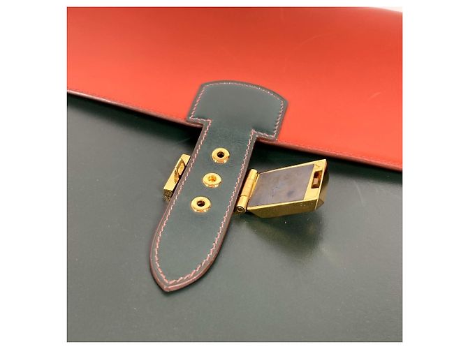 Hermès Borsa Hermes Sac à Dépêches 38 Marrone Cachi - vista 11