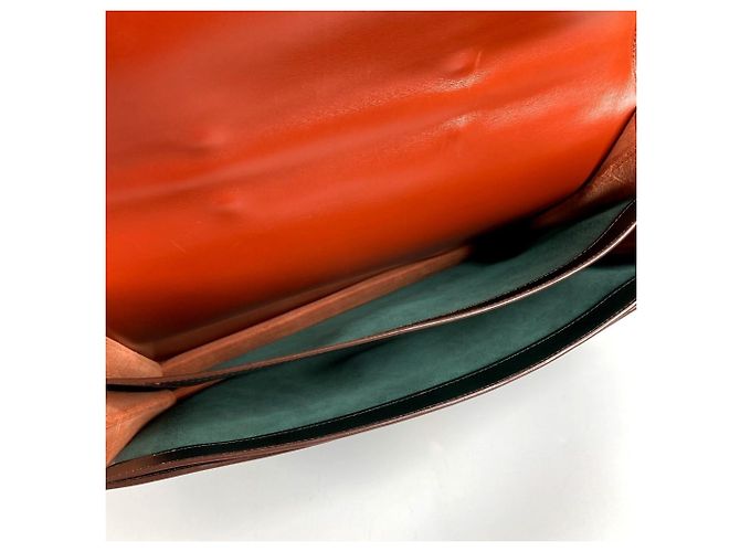 Hermès Borsa Hermes Sac à Dépêches 38 Marrone Cachi - vista 14