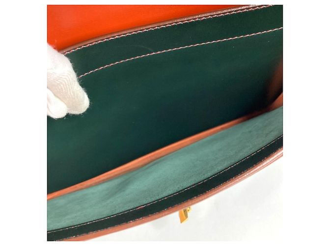 Hermès Borsa Hermes Sac à Dépêches 38 Marrone Cachi - vista 17