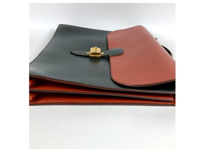 Hermès Borsa Hermes Sac à Dépêches 38 Marrone Cachi - vista 8