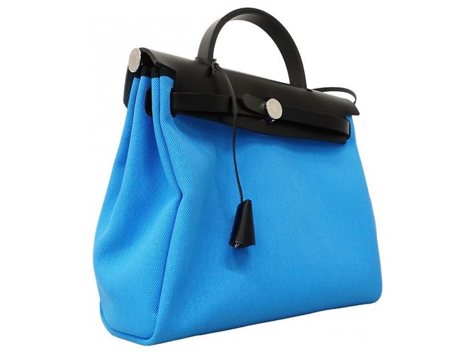 Hermès Herbag Zip PM Handtasche Schwarz - Ansicht 2