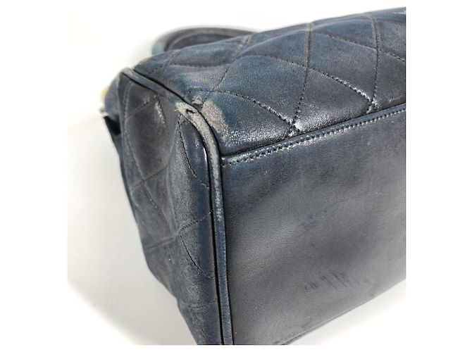 Borsa tote logo V-stitch vintage Chanel Nero - vista 10