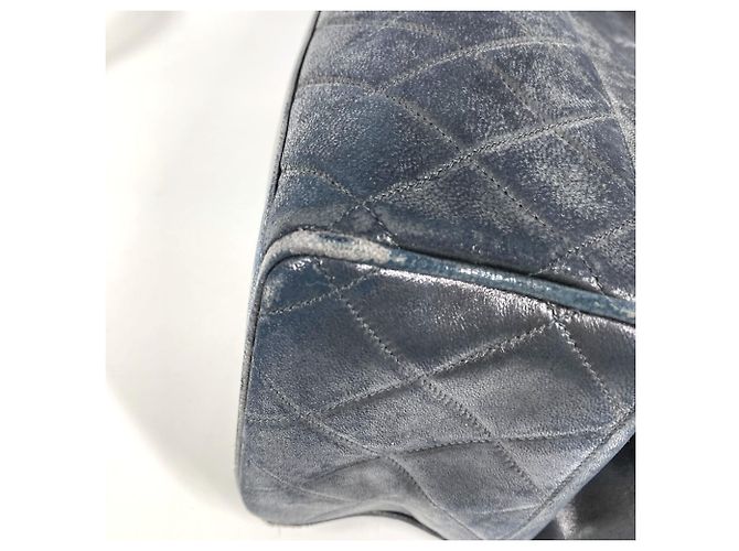 Borsa tote logo V-stitch vintage Chanel Nero - vista 11