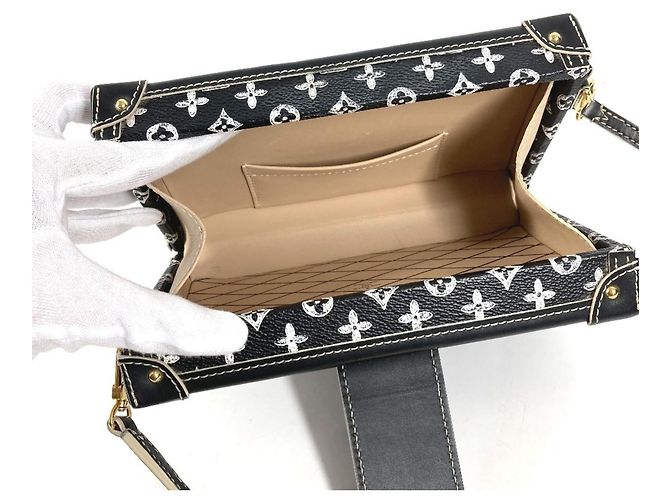 Borsa Petite Malle Catgram Monogramma Louis Vuitton Nero - vista 12