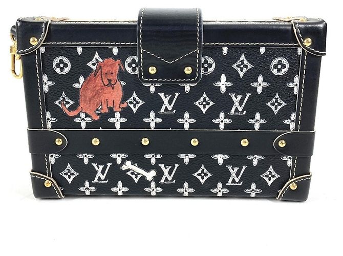 Borsa Petite Malle Catgram Monogramma Louis Vuitton Nero - vista 2