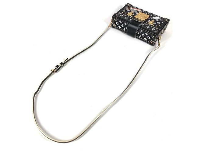 Borsa Petite Malle Catgram Monogramma Louis Vuitton Nero - vista 8