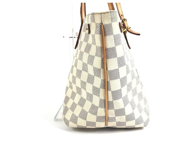 Borsa a Spalla Cabas PM Damier Azur di Louis Vuitton Bianco - vista 3