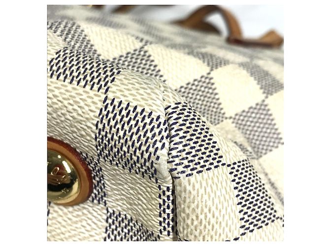 Borsa a Spalla Cabas PM Damier Azur di Louis Vuitton Bianco - vista 8