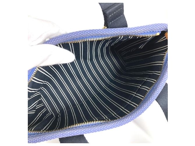 Borsa Tote Louis Vuitton Antigua Cabas PM Blu - vista 13