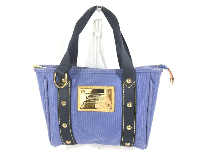 Borsa Tote Louis Vuitton Antigua Cabas PM Blu - vista 2