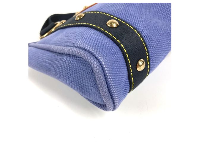 Borsa Tote Louis Vuitton Antigua Cabas PM Blu - vista 5