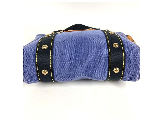 Borsa Tote Louis Vuitton Antigua Cabas PM Blu - vista 6