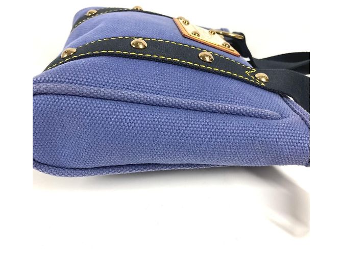 Borsa Tote Louis Vuitton Antigua Cabas PM Blu - vista 7