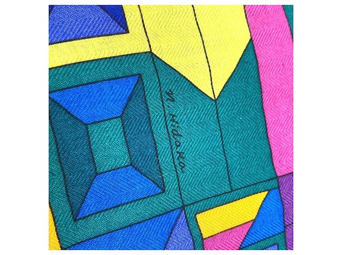 Hermès Le Fil Dariâne Carre Geant 140 Schal Mehrfarben - Ansicht 10