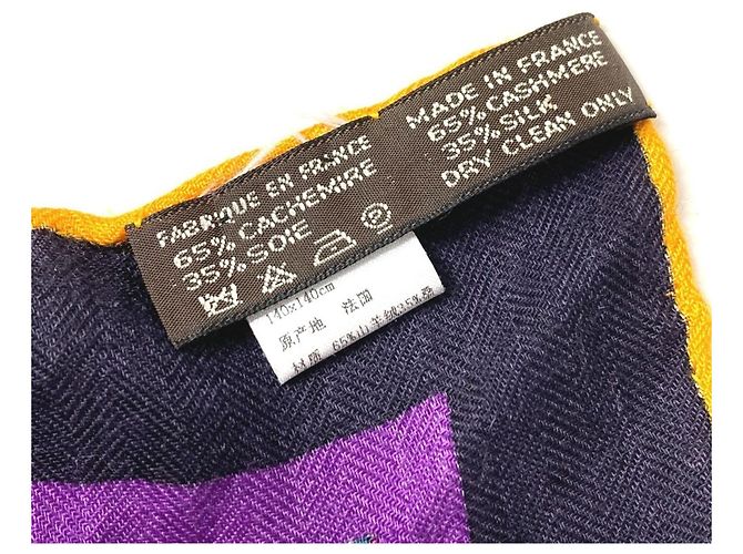 Hermès Le Fil Dariâne Carre Geant 140 Schal Mehrfarben - Ansicht 13