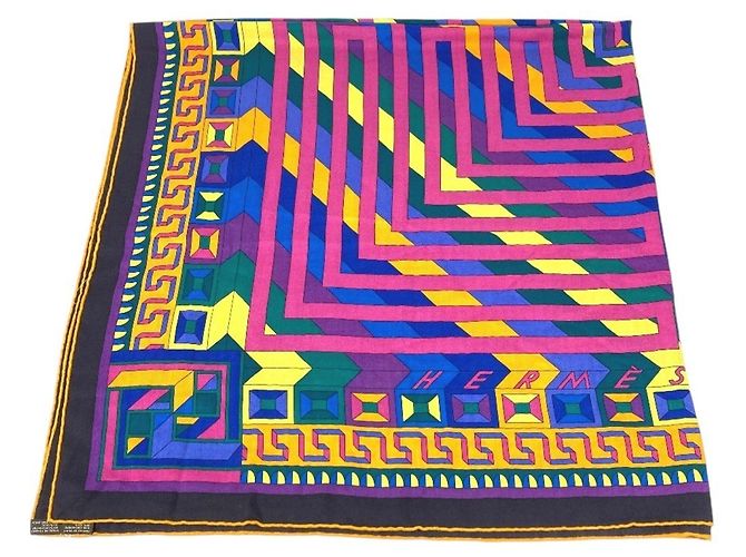 Hermès Le Fil Dariâne Carre Geant 140 Schal Mehrfarben - Ansicht 3