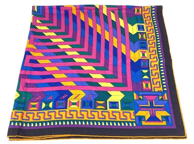 Hermès Le Fil Dariâne Carre Geant 140 Schal Mehrfarben - Ansicht 4