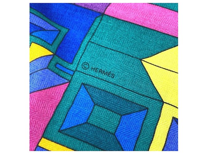 Hermès Le Fil Dariâne Carre Geant 140 Schal Mehrfarben - Ansicht 7