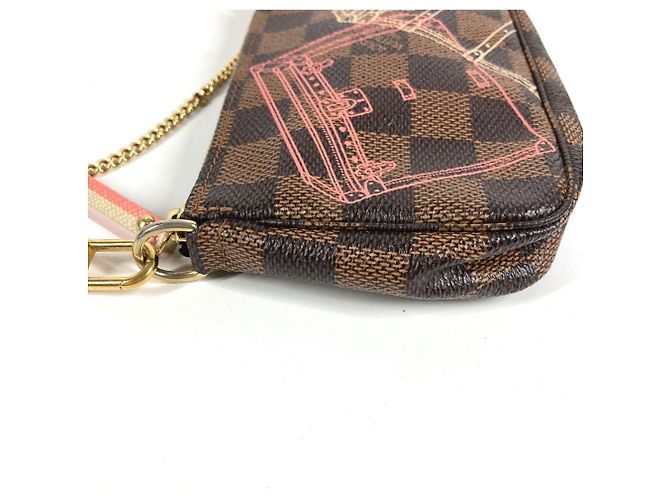Mini Pochette Accessori Damier Louis Vuitton Marrone Damier ebene - vista 5