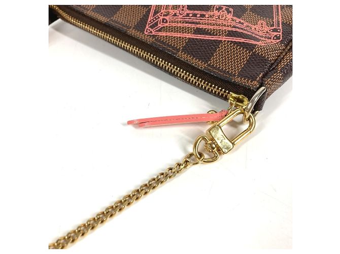 Mini Pochette Accessori Damier Louis Vuitton Marrone Damier ebene - vista 7