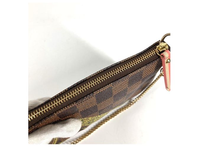 Mini Pochette Accessori Damier Louis Vuitton Marrone Damier ebene - vista 8