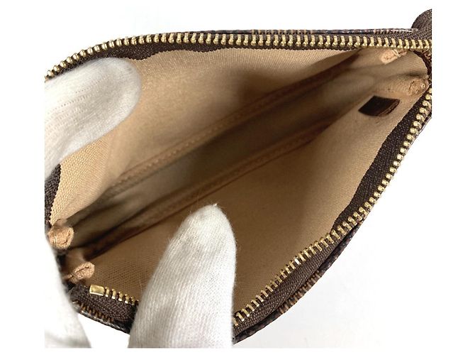 Mini Pochette Accessori Damier Louis Vuitton Marrone Damier ebene - vista 9