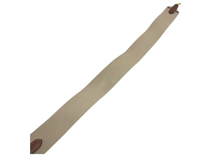 Céline Cinghia corta in jacquard con logo Celine Beige - vista 9