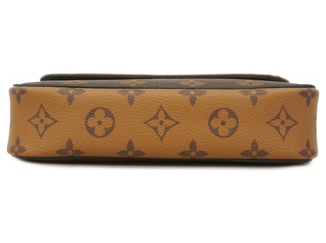Borsa Louis Vuitton Monogram Reverse Wallet-on-Chain Ivy Marrone - vista 3