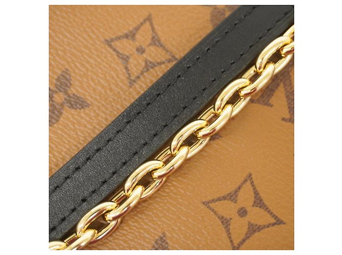 Borsa Louis Vuitton Monogram Reverse Wallet-on-Chain Ivy Marrone - vista 7