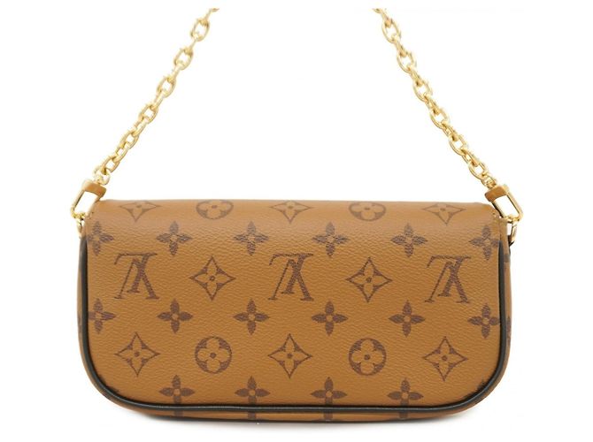 Borsa Louis Vuitton Monogram Reverse Wallet-on-Chain Ivy Marrone - vista 8
