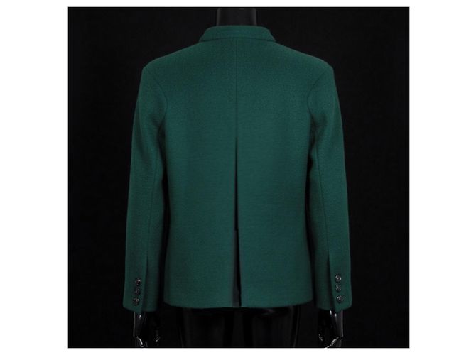Increíble chaqueta verde de lana Chanel de pasarela - vista 3