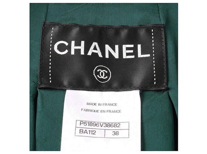 Increíble chaqueta verde de lana Chanel de pasarela - vista 5